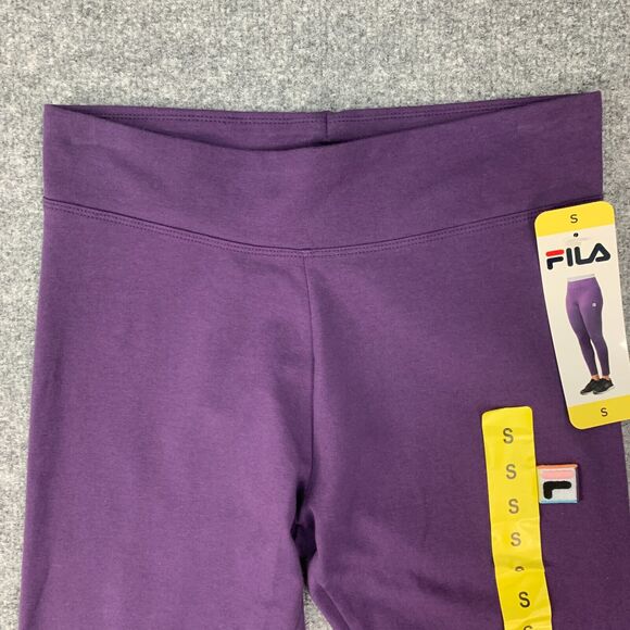 Fila Legging Womens S Small Grape Cotton Blend High Waist Pull On Skinny Ankle - Picture 3 of 15